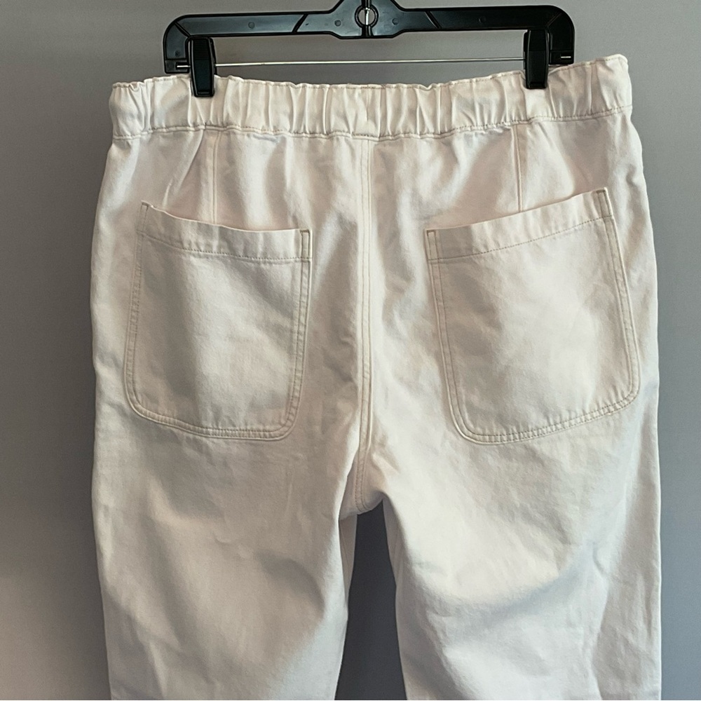 J.Crew Men’s NWT White Cotton Drawstring Pants Size 32 Elastic Waist - Picture 10 of 16
